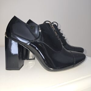 Calvin Klein Black Patent Leather Oxford Shoes